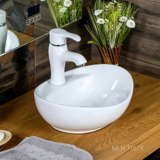 Накладная раковина Melana 7167X-805 41см белый